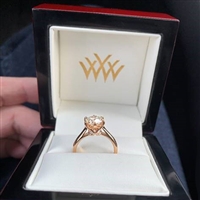 Vatche 191 Swan Solitaire Engagement Ring